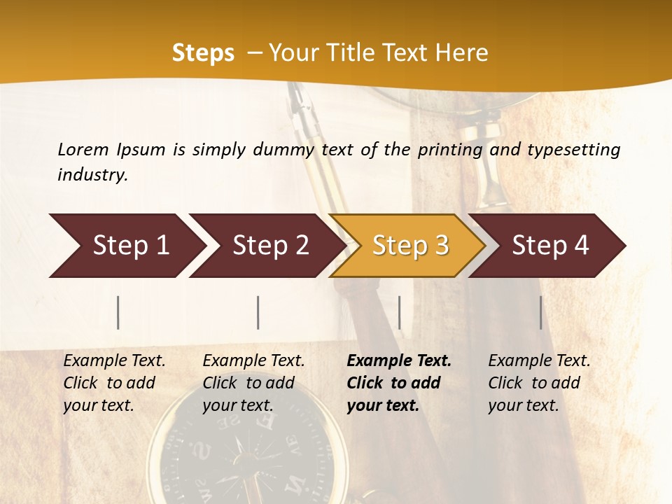 Backgrounds Magnifier Topography PowerPoint Template
