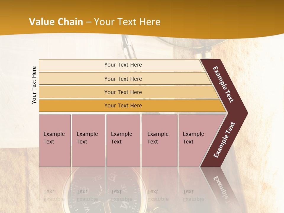Backgrounds Magnifier Topography PowerPoint Template