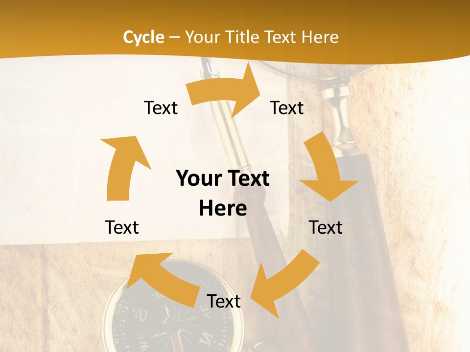 Backgrounds Magnifier Topography PowerPoint Template