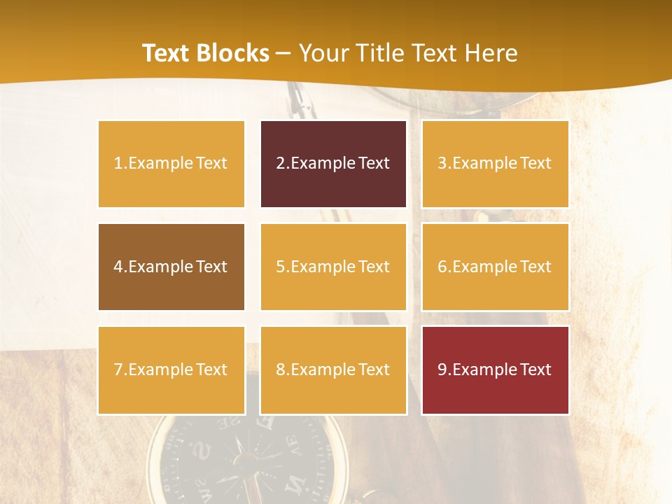 Backgrounds Magnifier Topography PowerPoint Template