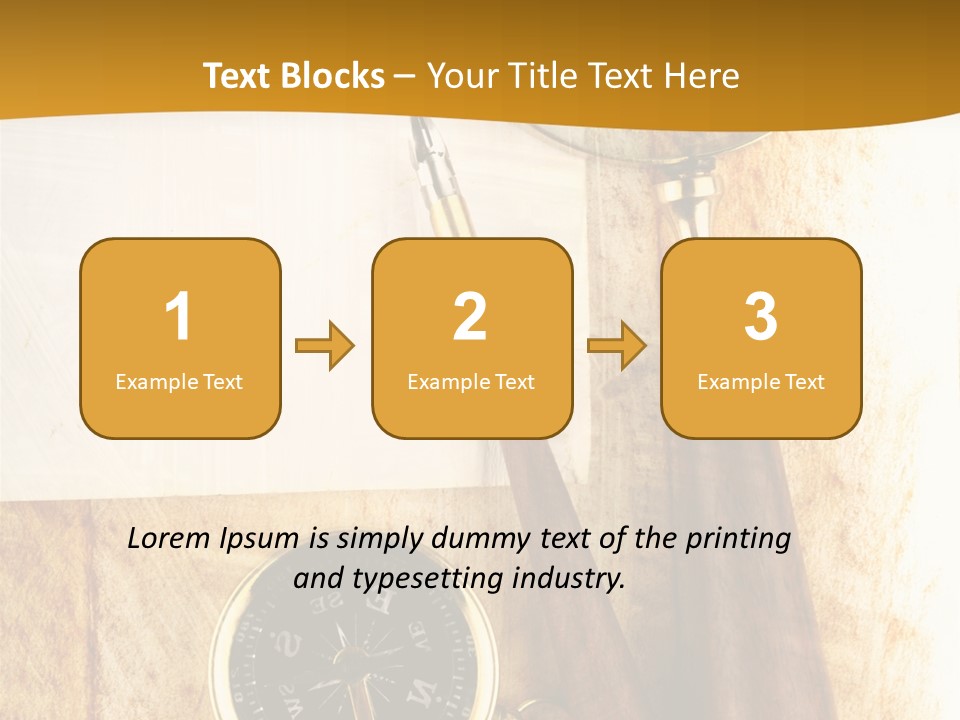 Backgrounds Magnifier Topography PowerPoint Template