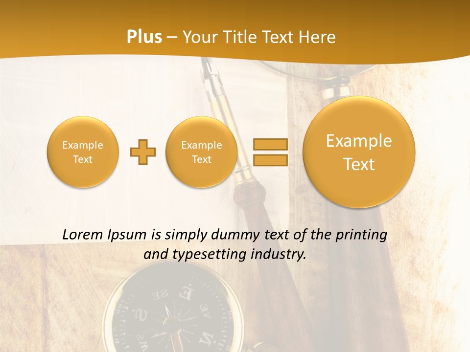 Backgrounds Magnifier Topography PowerPoint Template