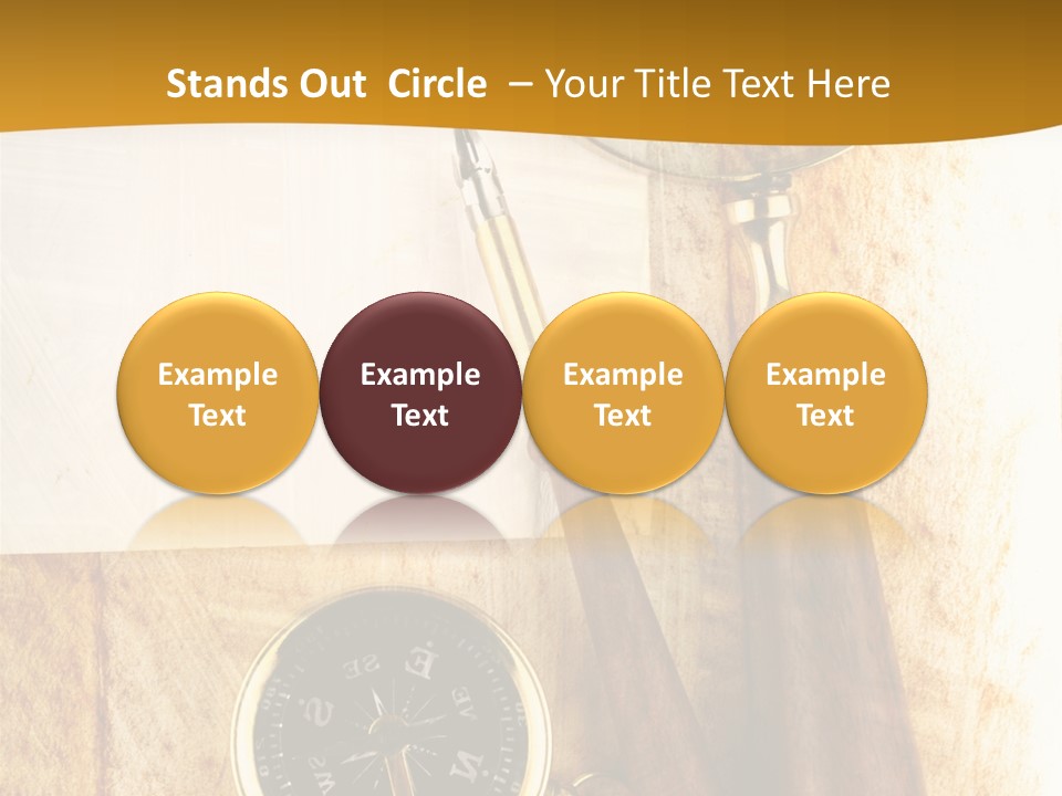 Backgrounds Magnifier Topography PowerPoint Template