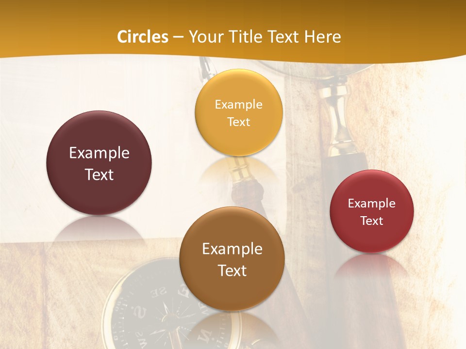 Backgrounds Magnifier Topography PowerPoint Template