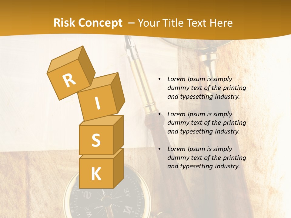 Backgrounds Magnifier Topography PowerPoint Template