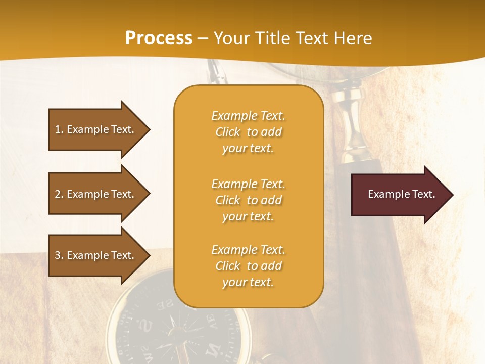 Backgrounds Magnifier Topography PowerPoint Template