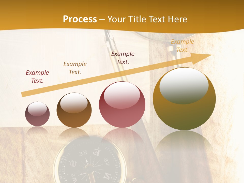 Backgrounds Magnifier Topography PowerPoint Template