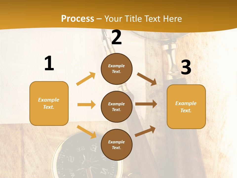 Backgrounds Magnifier Topography PowerPoint Template