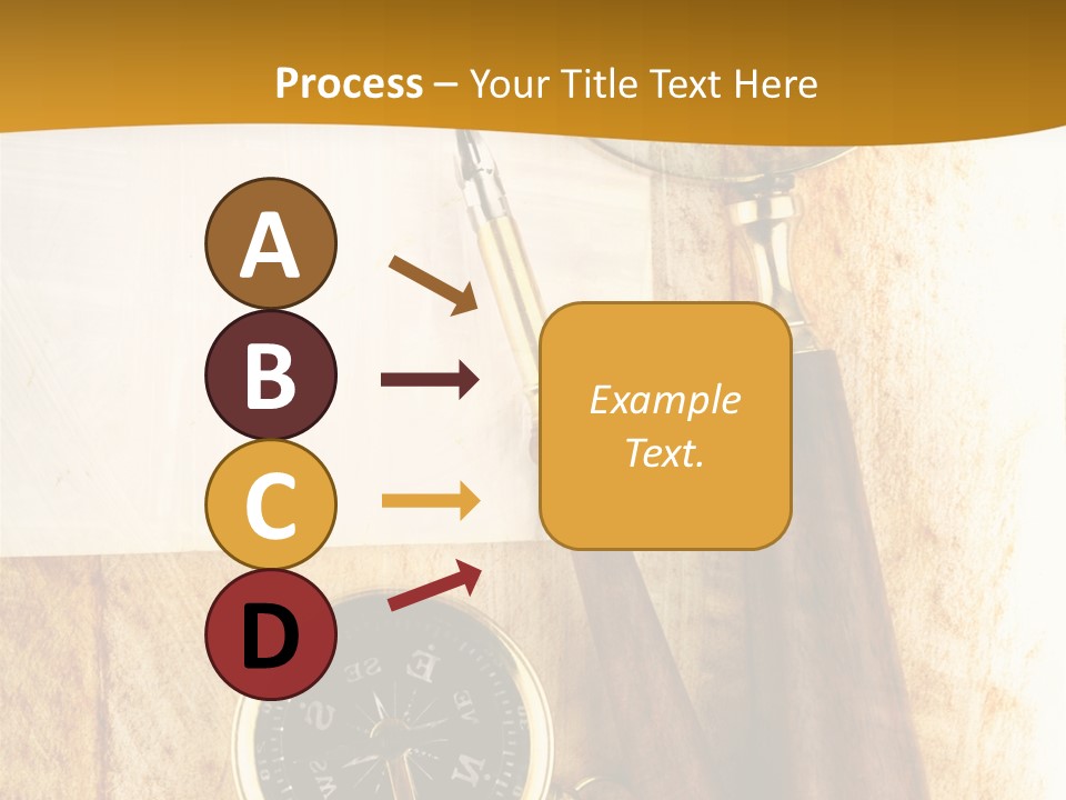 Backgrounds Magnifier Topography PowerPoint Template