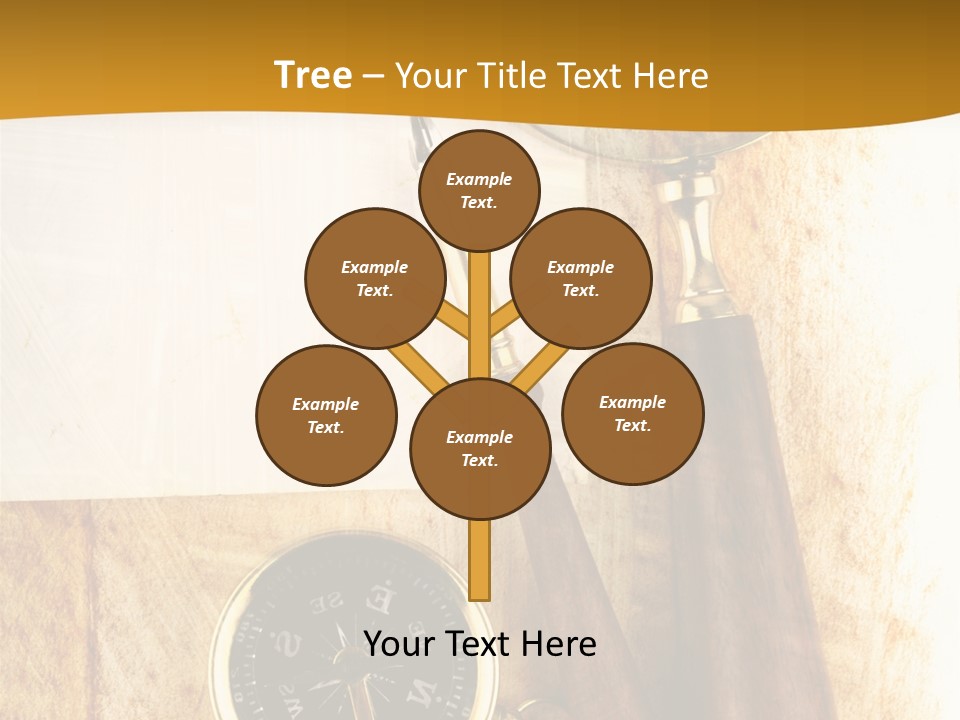 Backgrounds Magnifier Topography PowerPoint Template