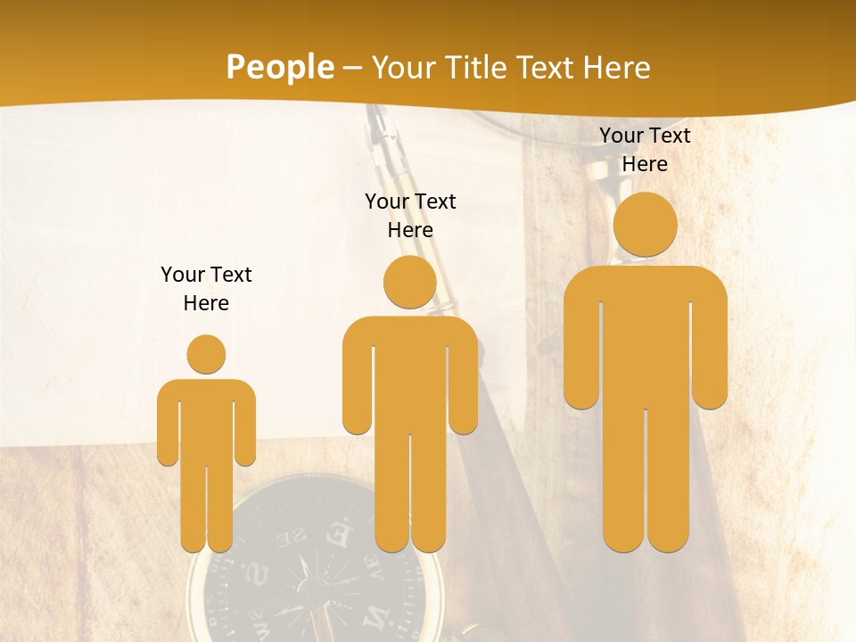 Backgrounds Magnifier Topography PowerPoint Template
