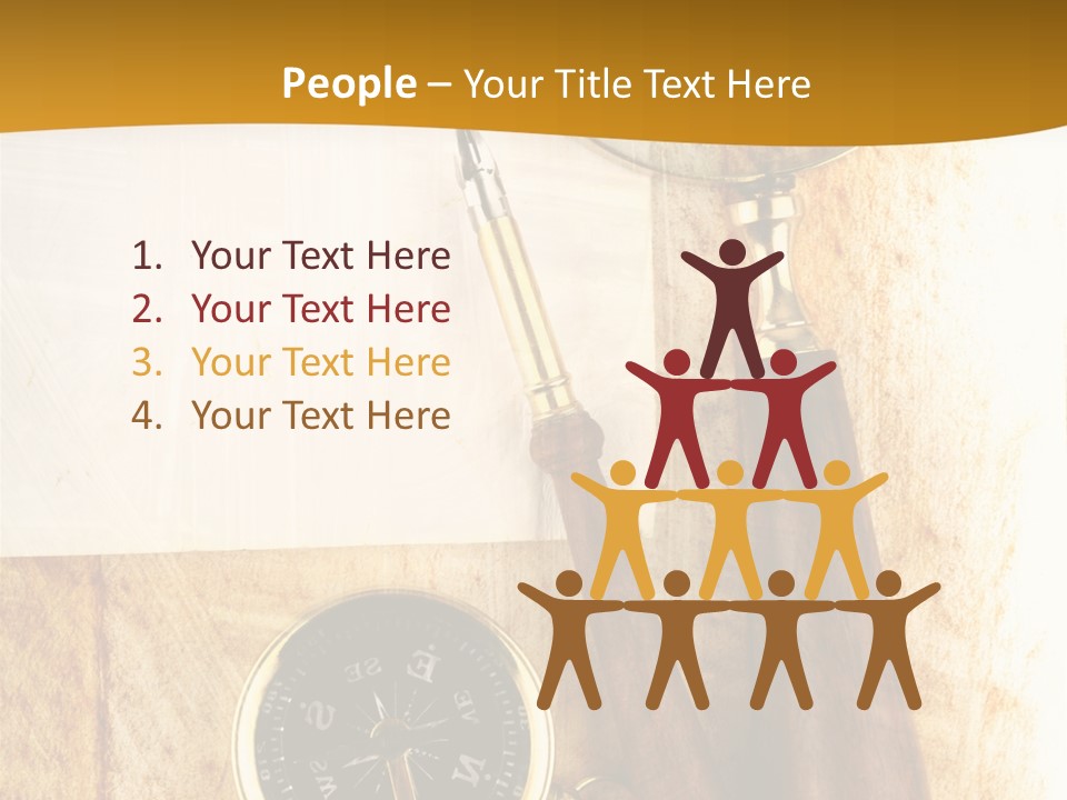 Backgrounds Magnifier Topography PowerPoint Template