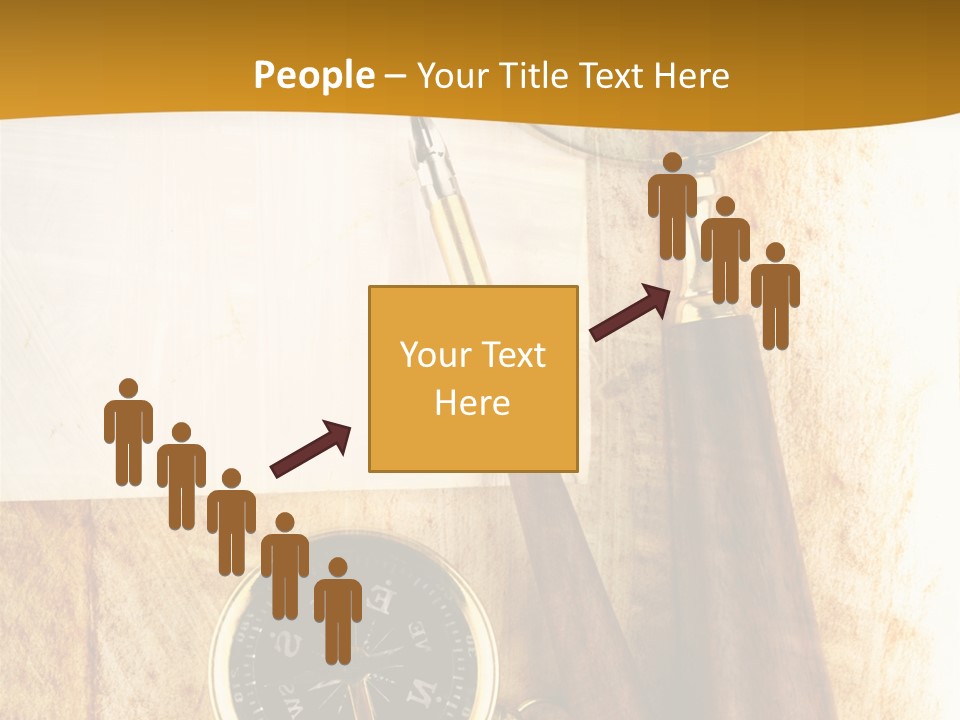 Backgrounds Magnifier Topography PowerPoint Template