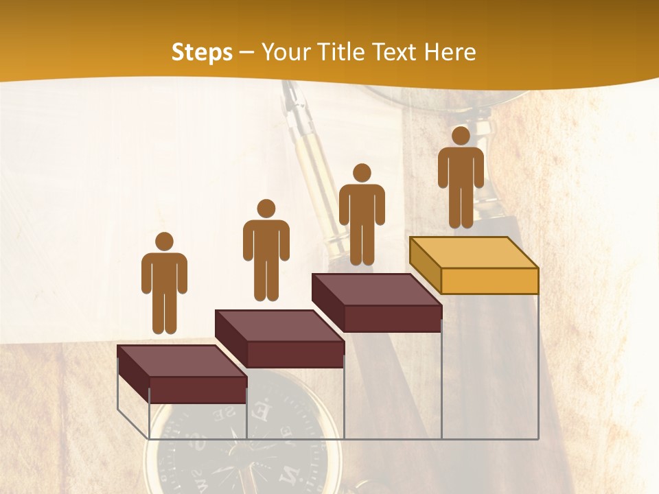 Backgrounds Magnifier Topography PowerPoint Template