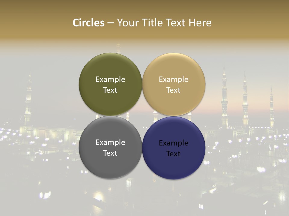 Muslim Religion Dome PowerPoint Template