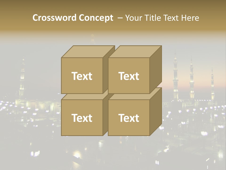 Muslim Religion Dome PowerPoint Template