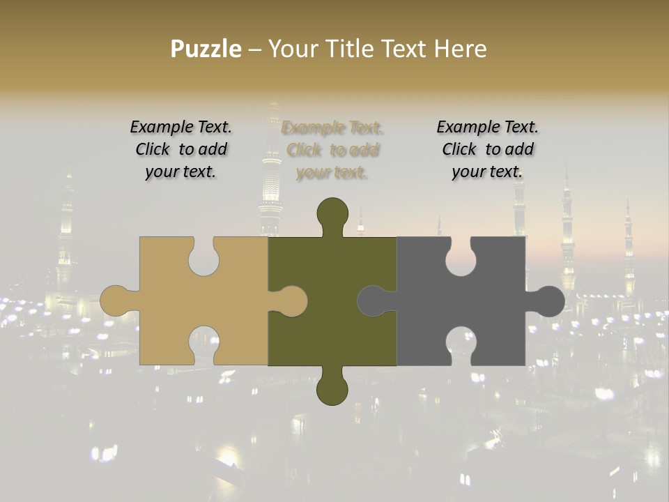 Muslim Religion Dome PowerPoint Template