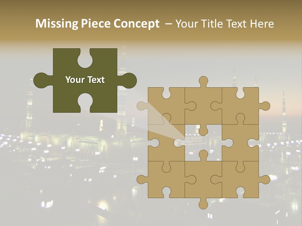 Muslim Religion Dome PowerPoint Template