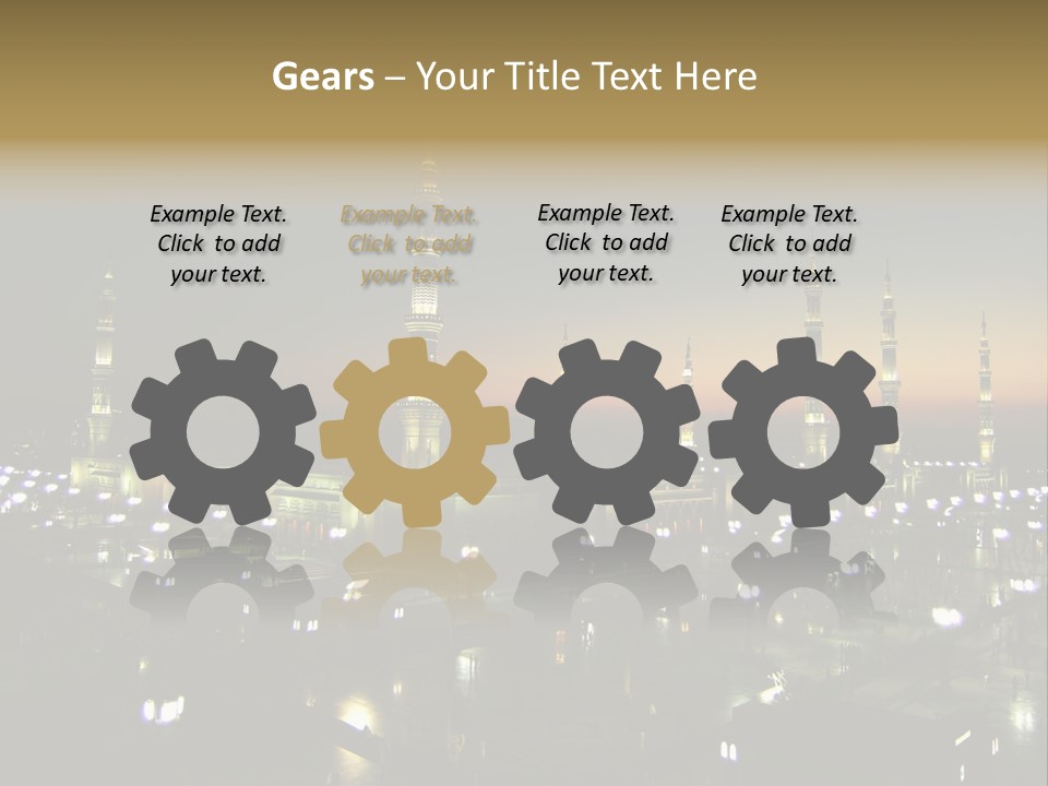 Muslim Religion Dome PowerPoint Template