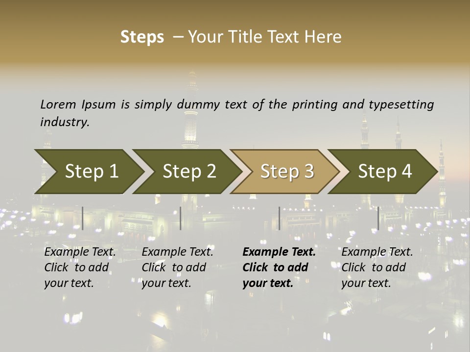 Muslim Religion Dome PowerPoint Template