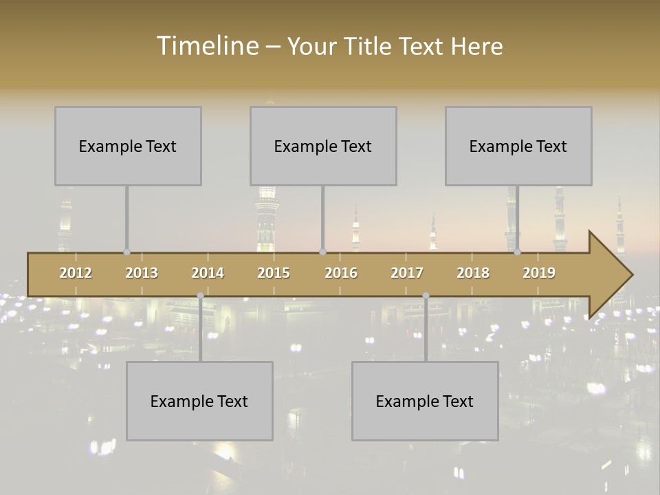 Muslim Religion Dome PowerPoint Template