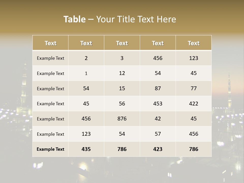 Muslim Religion Dome PowerPoint Template