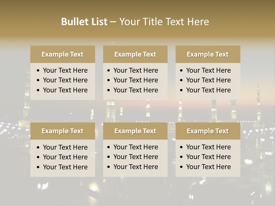 Muslim Religion Dome PowerPoint Template