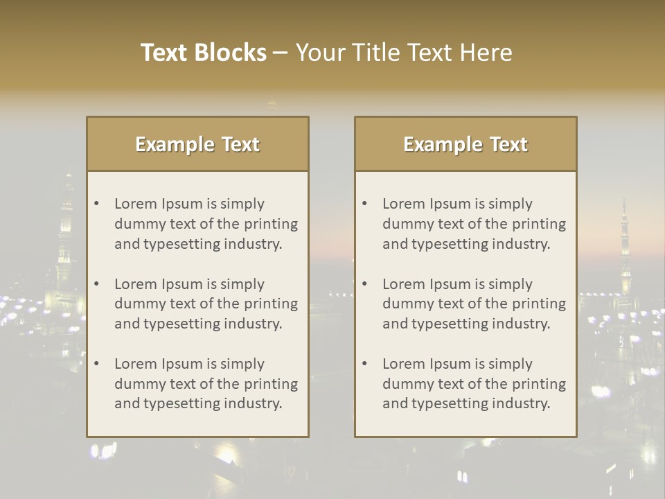 Muslim Religion Dome PowerPoint Template