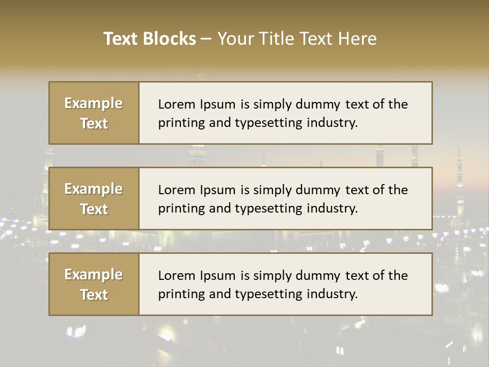 Muslim Religion Dome PowerPoint Template