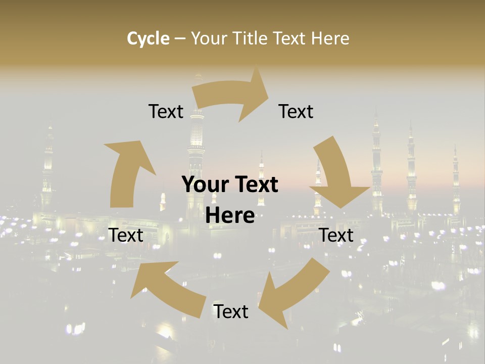 Muslim Religion Dome PowerPoint Template