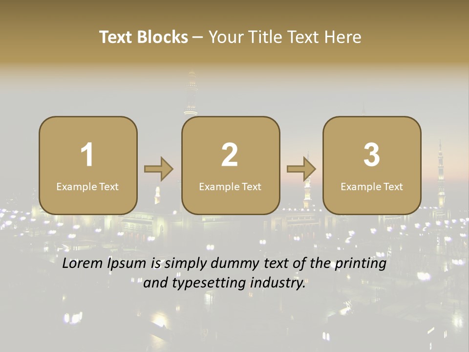 Muslim Religion Dome PowerPoint Template