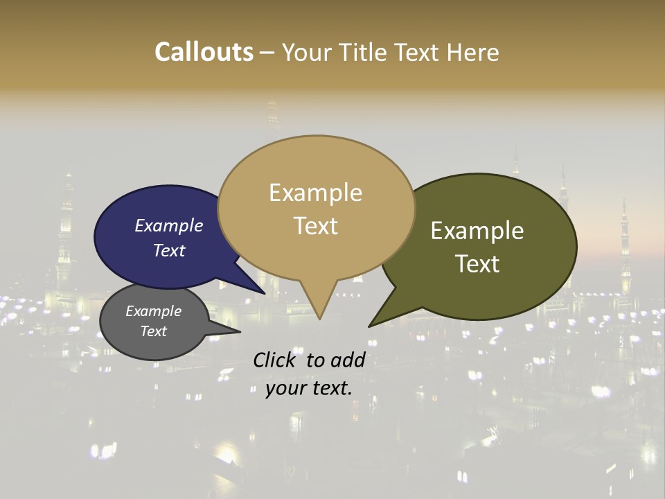 Muslim Religion Dome PowerPoint Template