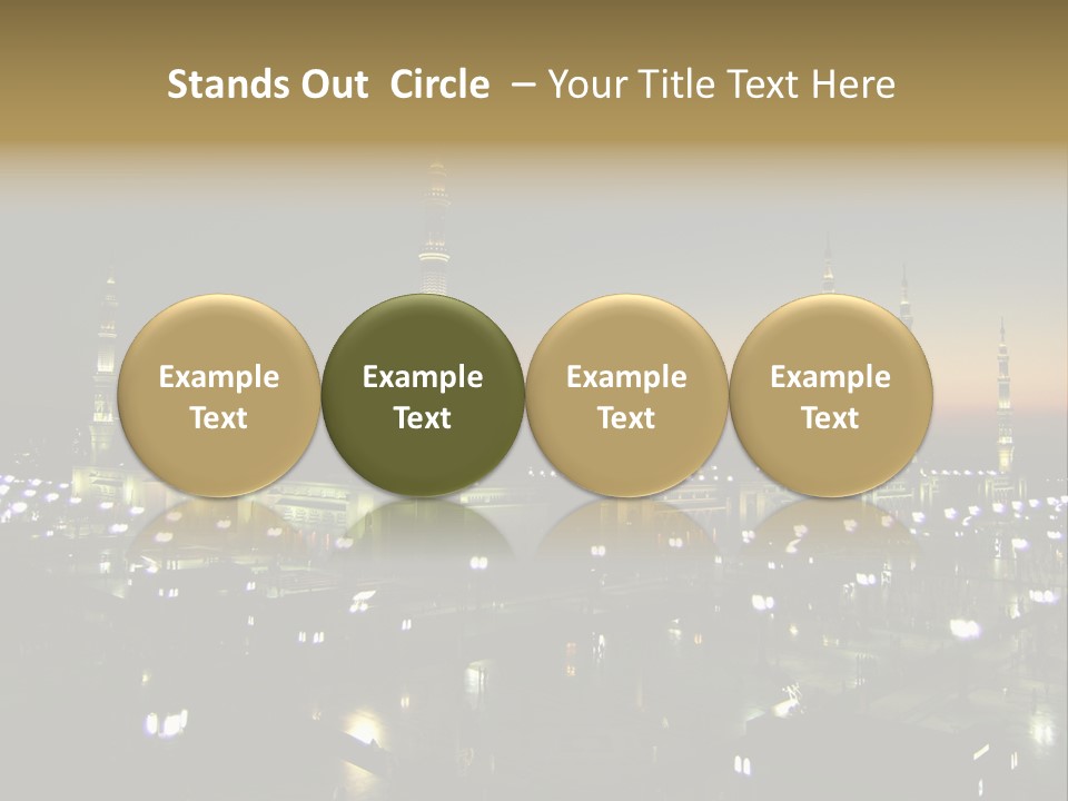 Muslim Religion Dome PowerPoint Template