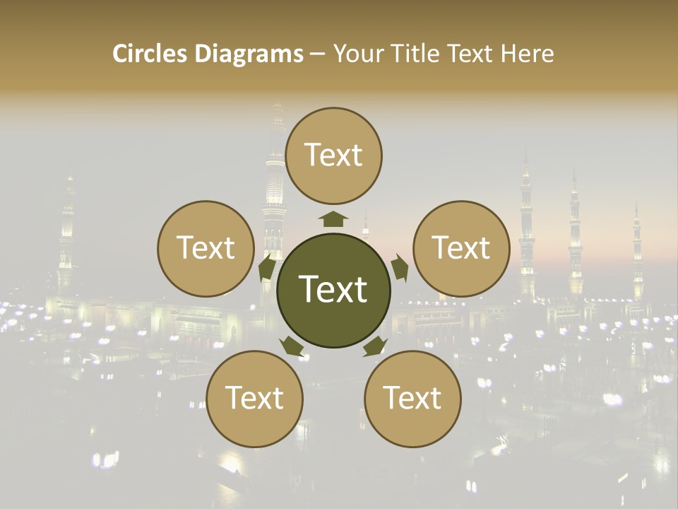 Muslim Religion Dome PowerPoint Template