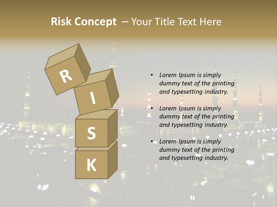 Muslim Religion Dome PowerPoint Template