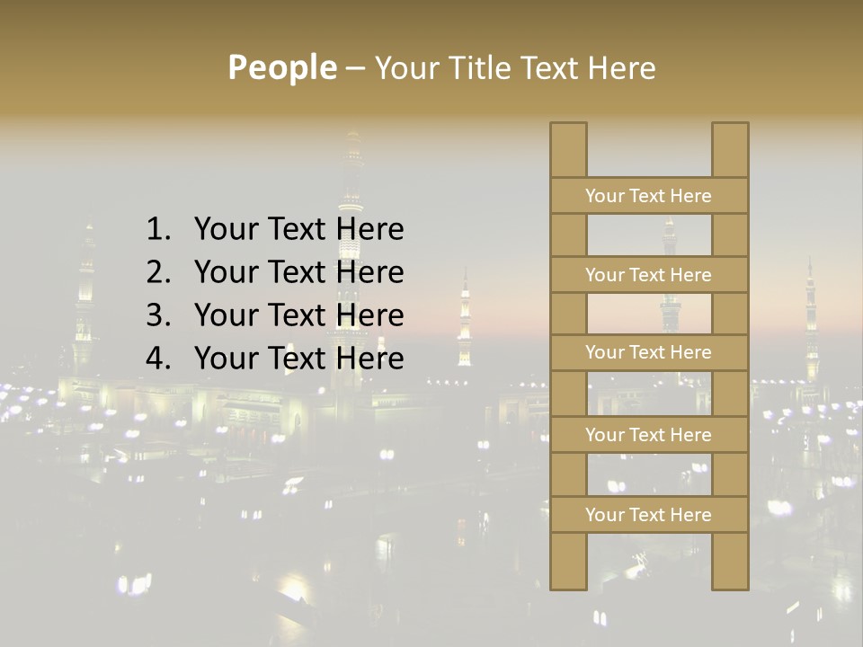 Muslim Religion Dome PowerPoint Template