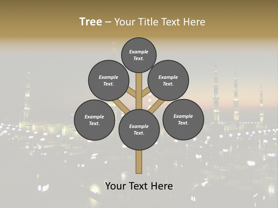 Muslim Religion Dome PowerPoint Template