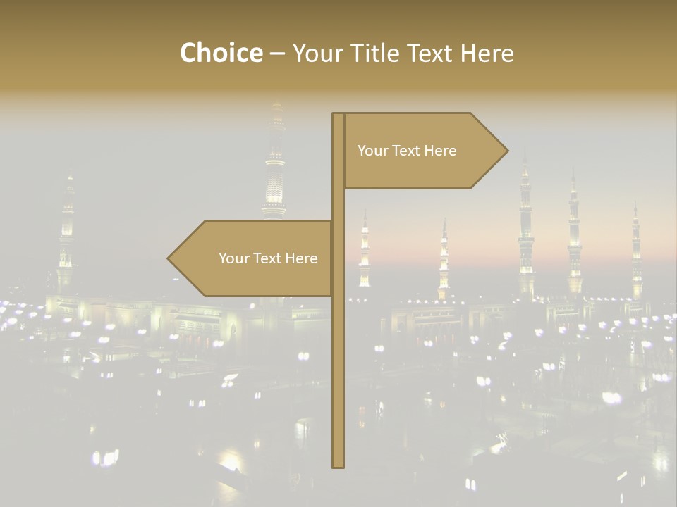 Muslim Religion Dome PowerPoint Template
