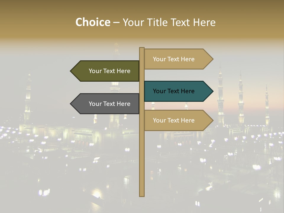 Muslim Religion Dome PowerPoint Template