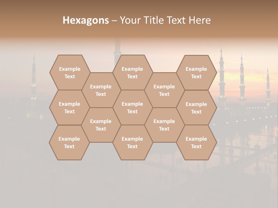 Lights Submit Asia PowerPoint Template