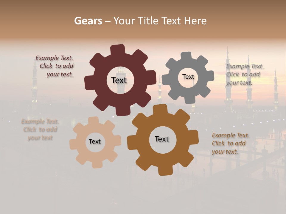 Lights Submit Asia PowerPoint Template