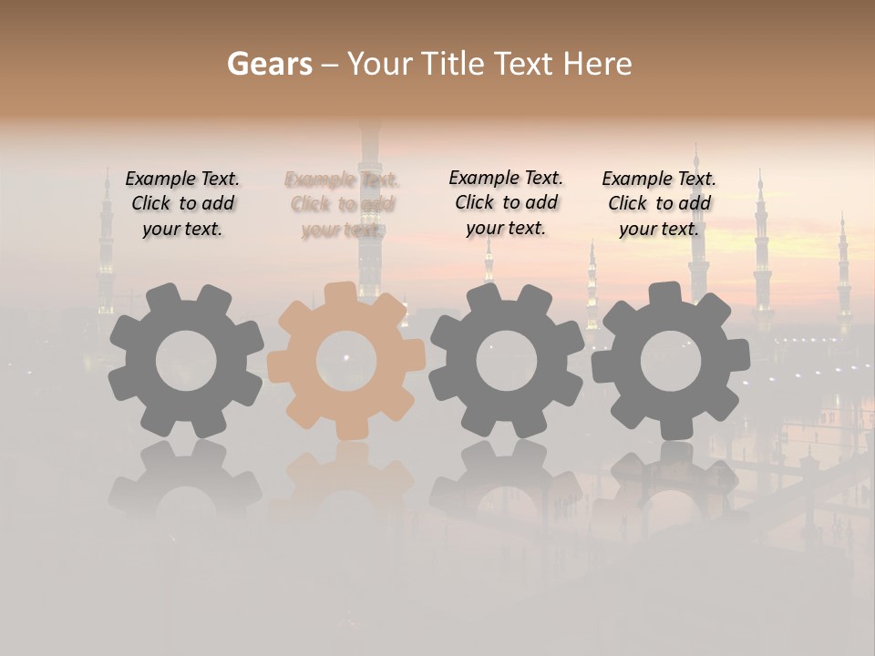 Lights Submit Asia PowerPoint Template