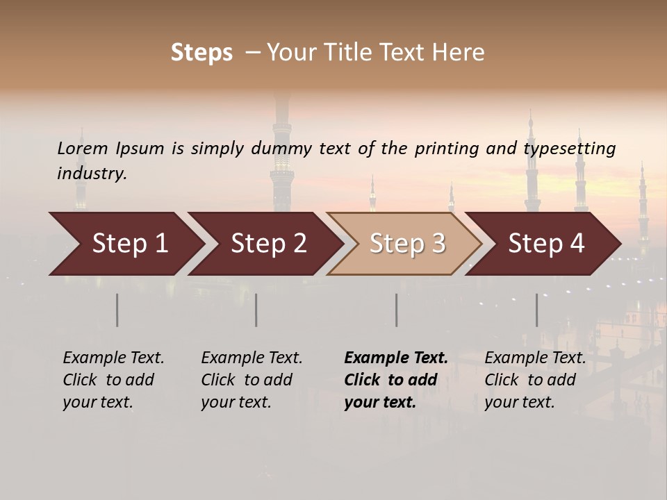 Lights Submit Asia PowerPoint Template