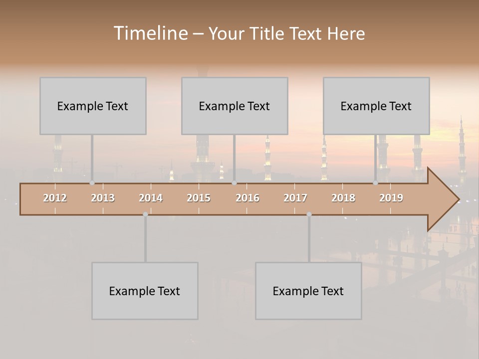 Lights Submit Asia PowerPoint Template
