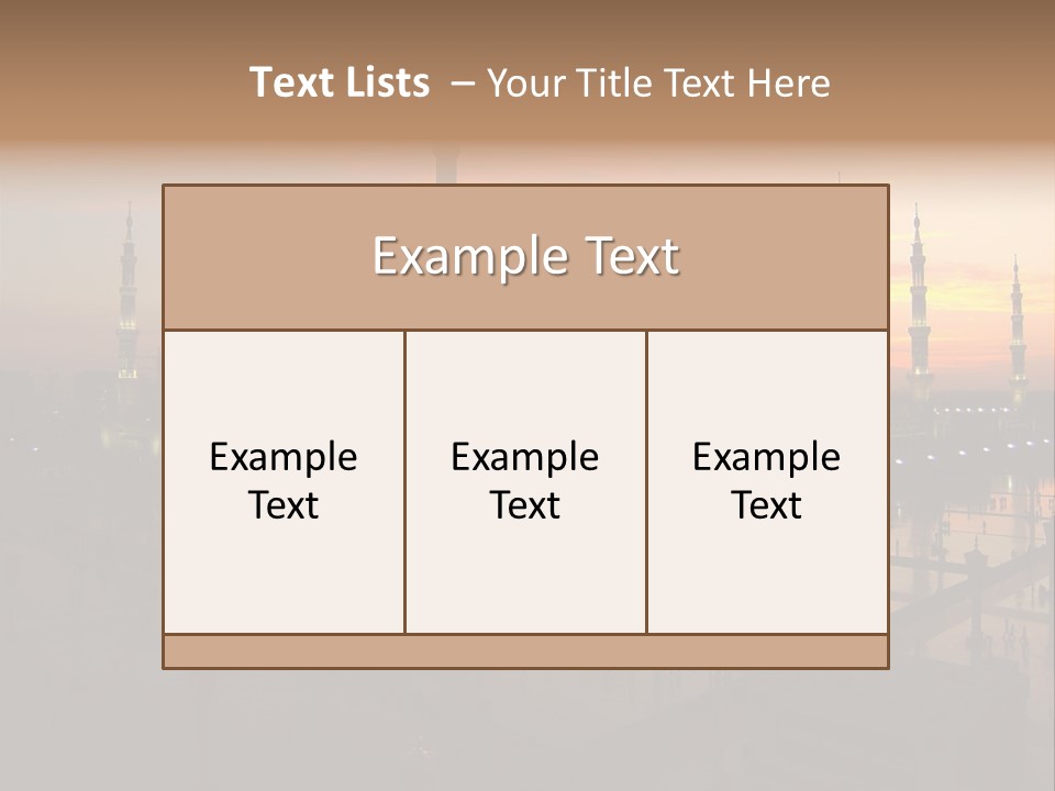 Lights Submit Asia PowerPoint Template