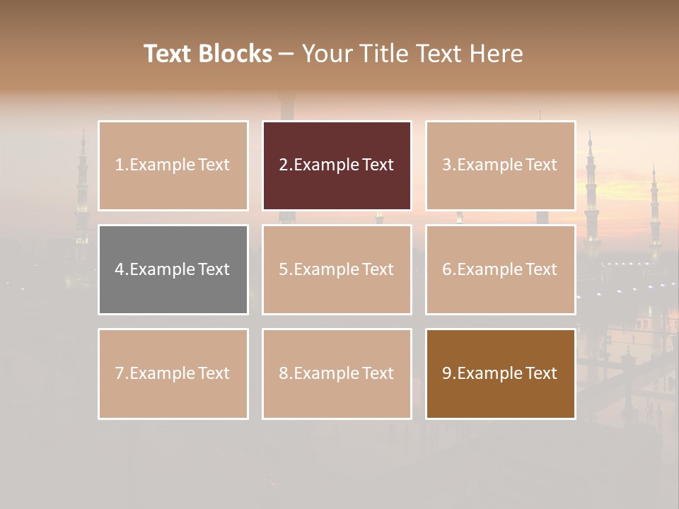 Lights Submit Asia PowerPoint Template