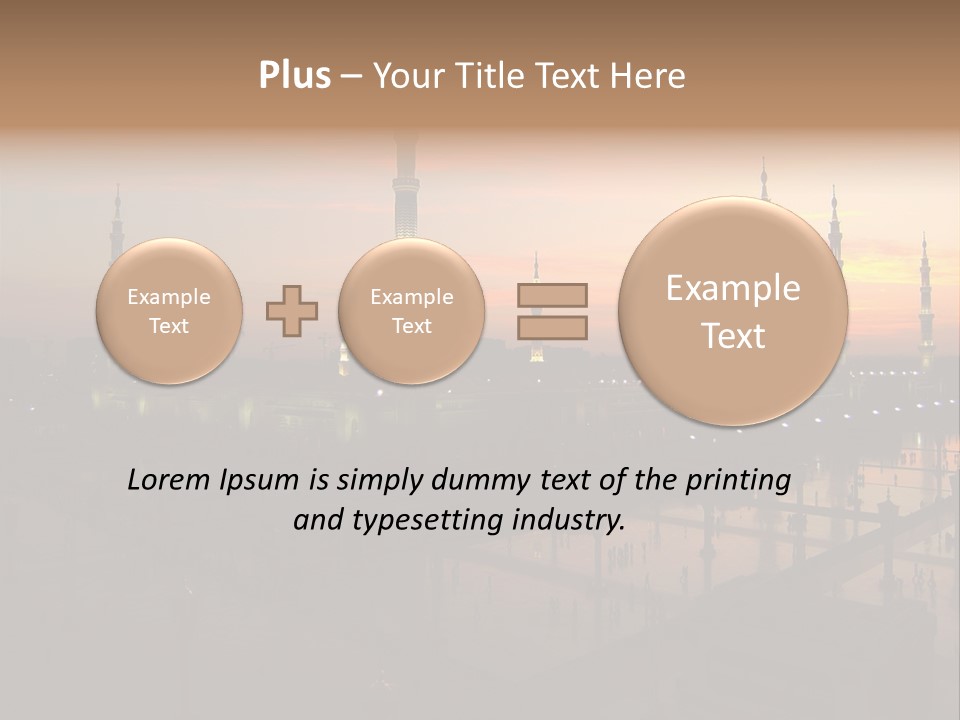 Lights Submit Asia PowerPoint Template