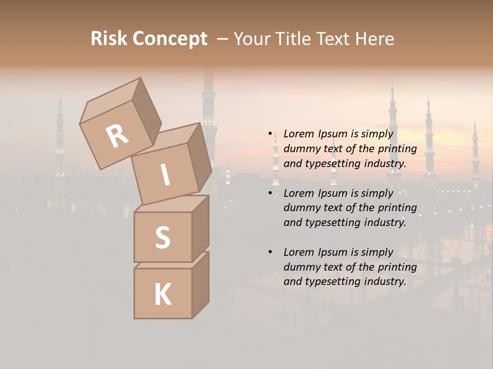 Lights Submit Asia PowerPoint Template