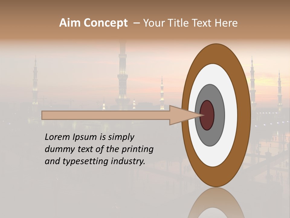 Lights Submit Asia PowerPoint Template