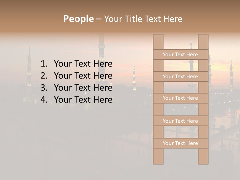 Lights Submit Asia PowerPoint Template